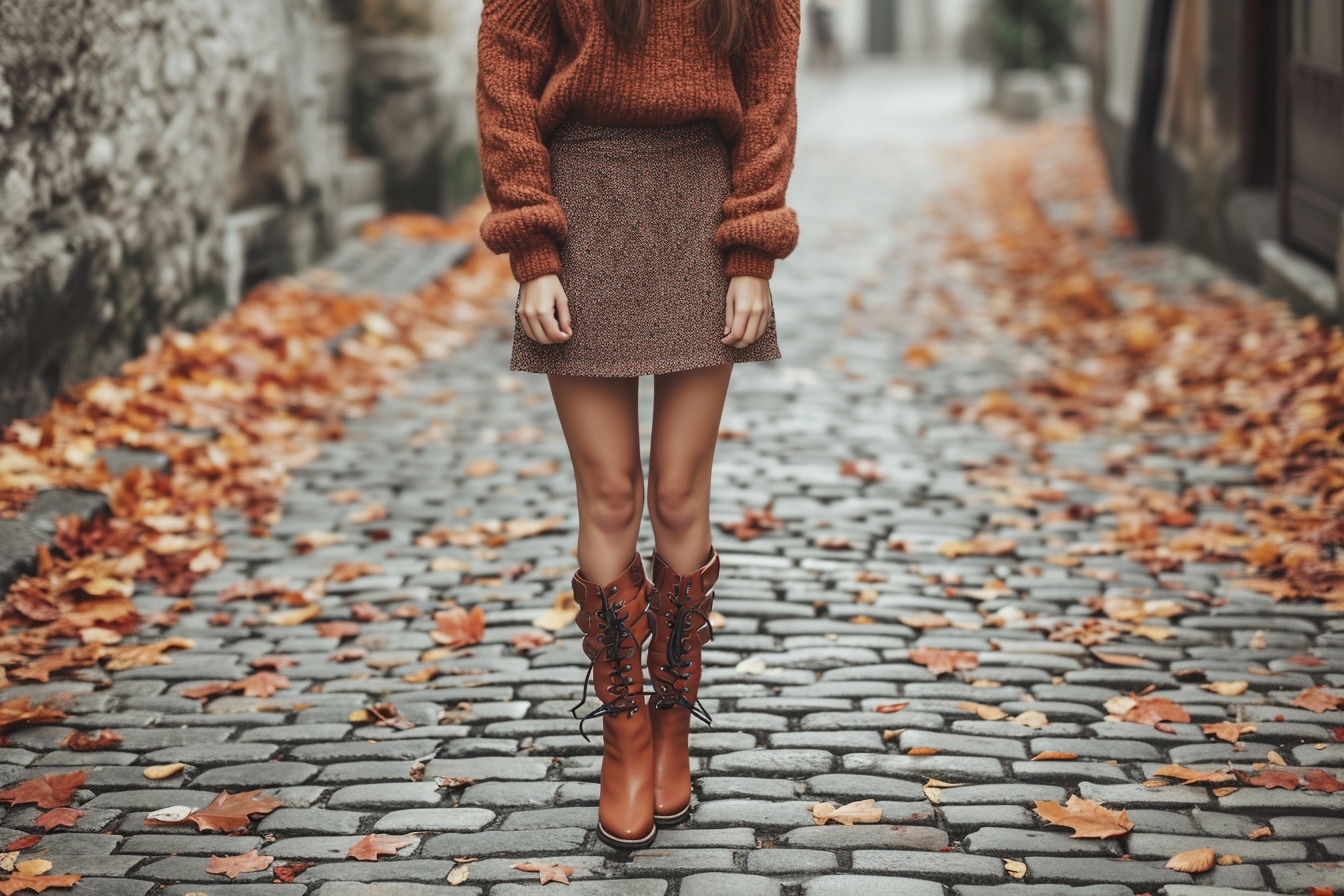 Comment porter la mini-jupe en automne, selon les occasions